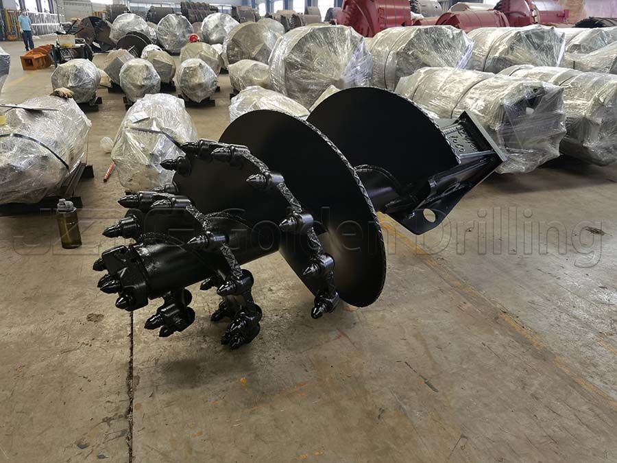 1000mm JZTG Conical Rock Auger Bits with bullet teeth