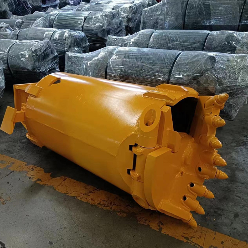 Rotary Rock Drilling Bucket for weak rock and up to coarse gravel foundation piles