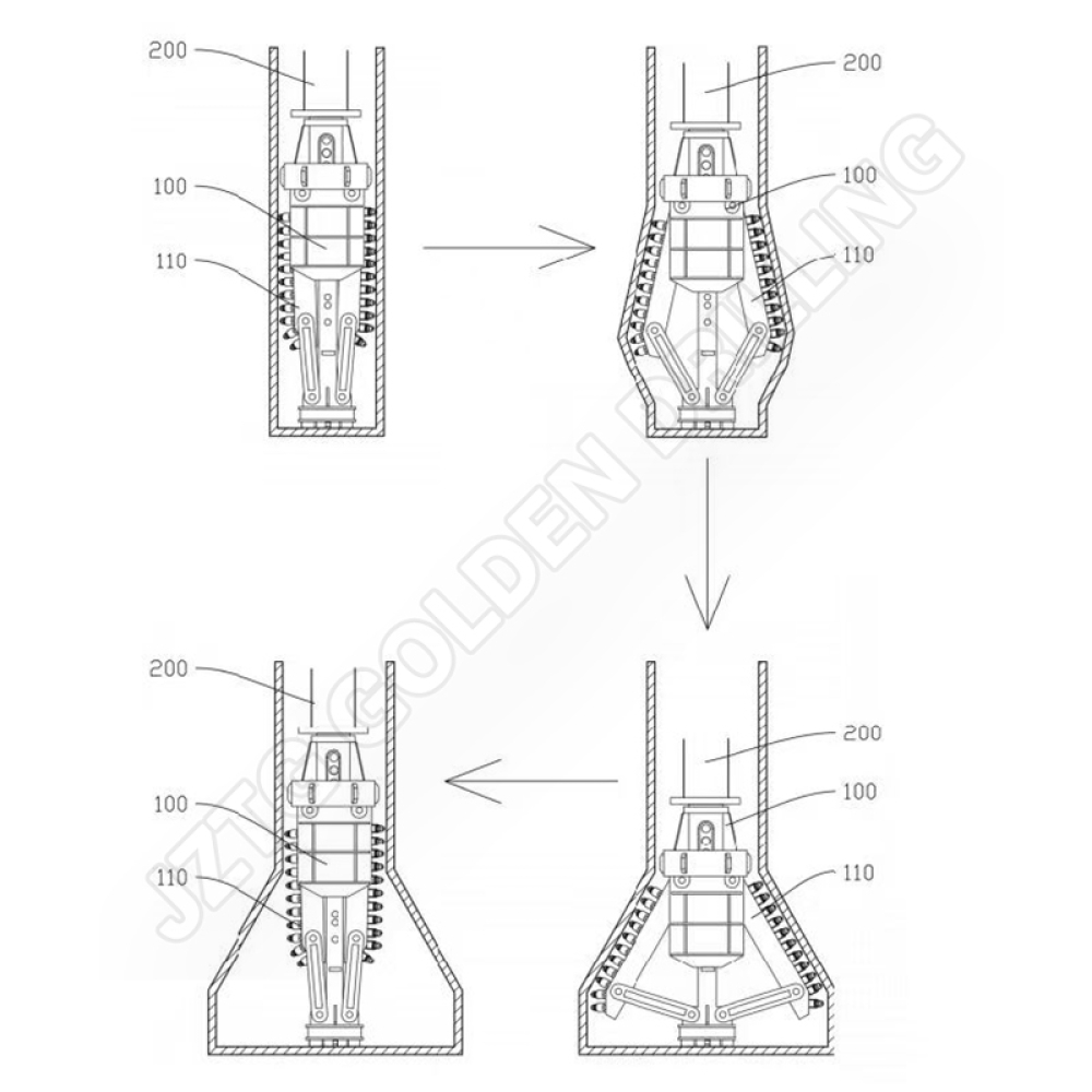 Three Wings Pile Expansion Belling Bucket For Enlarging and Expanding Bored Piles Wall Bottom