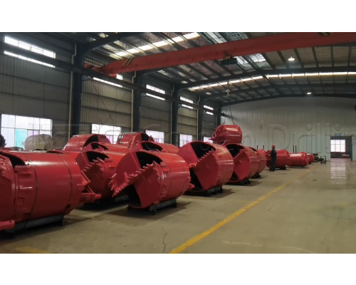 Big rotary drilling bucket factory warehouse Packing & Delivery show